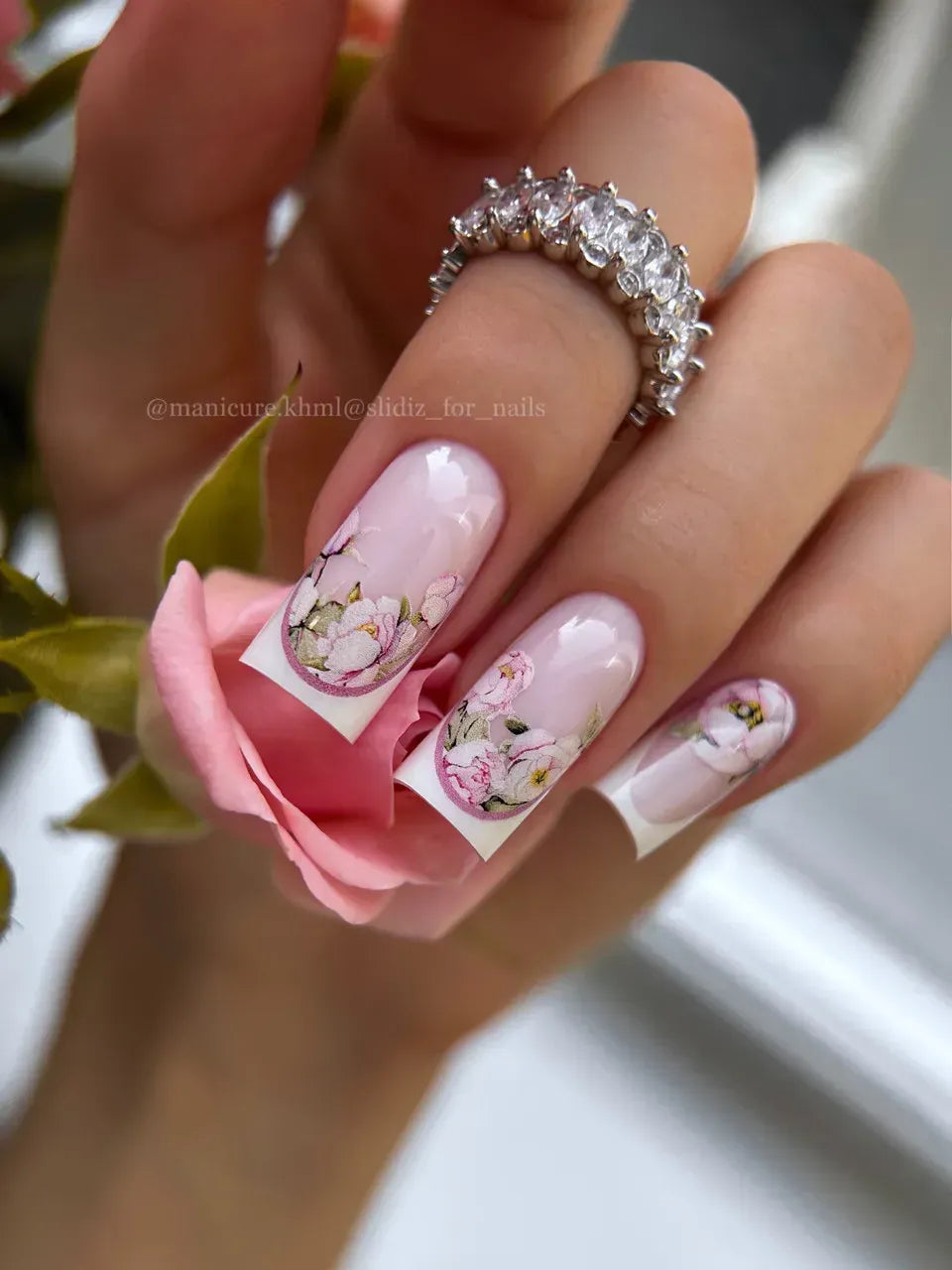 Nail slider decals on any background 287