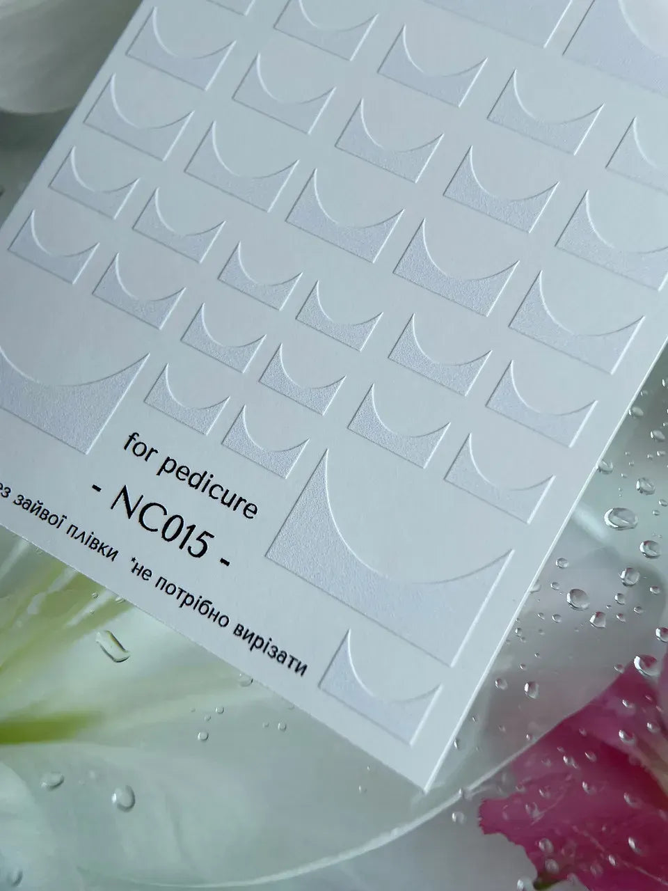 Nail slider decals with no excess film NC015