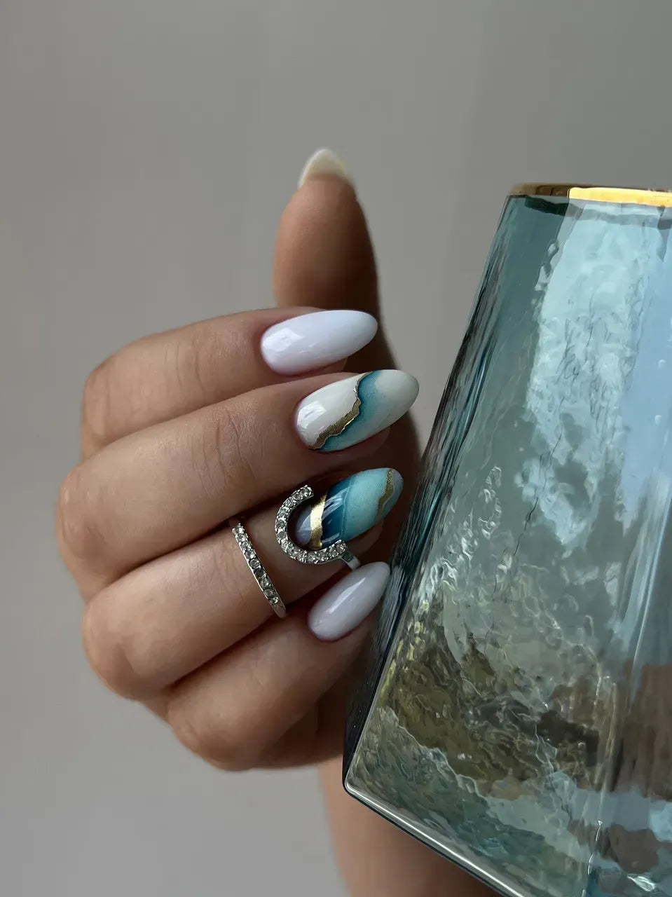 Foil Nail slider decals on any background 161