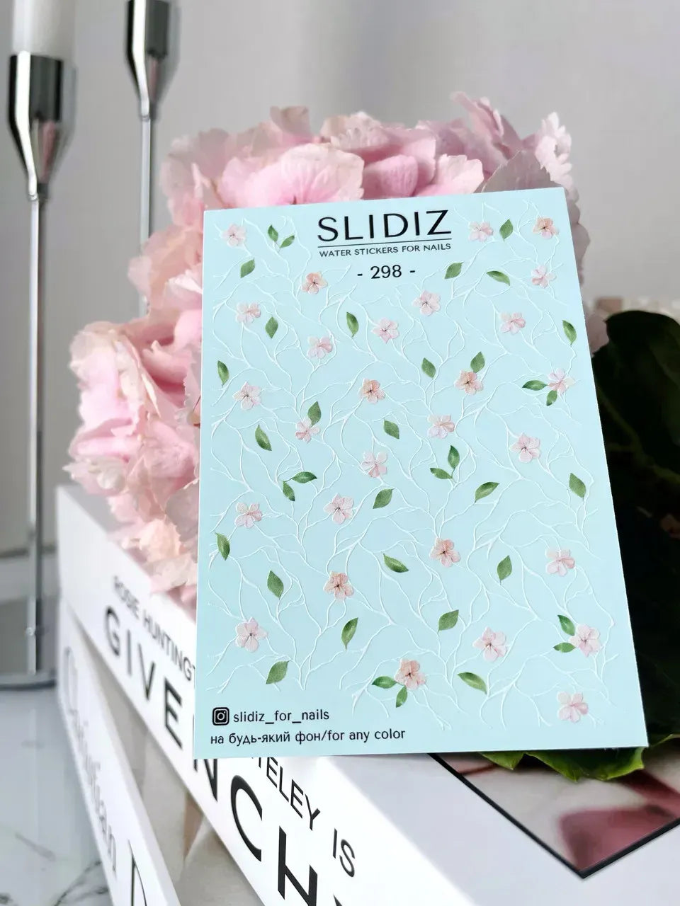 Nail slider decals on any background 298