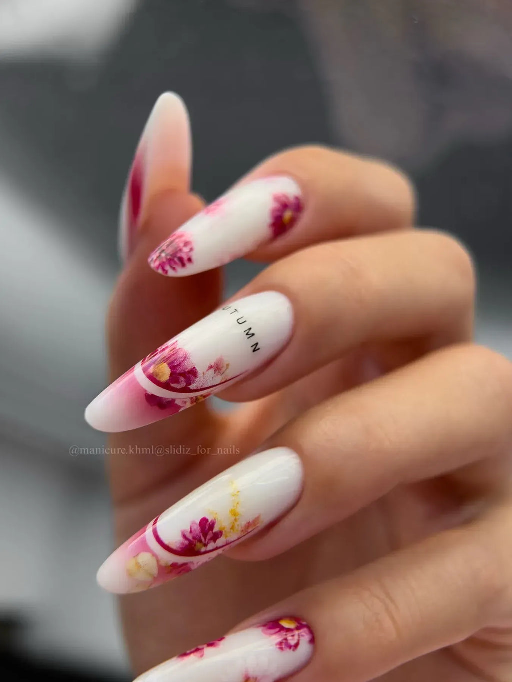 Nail slider decals on any background 332