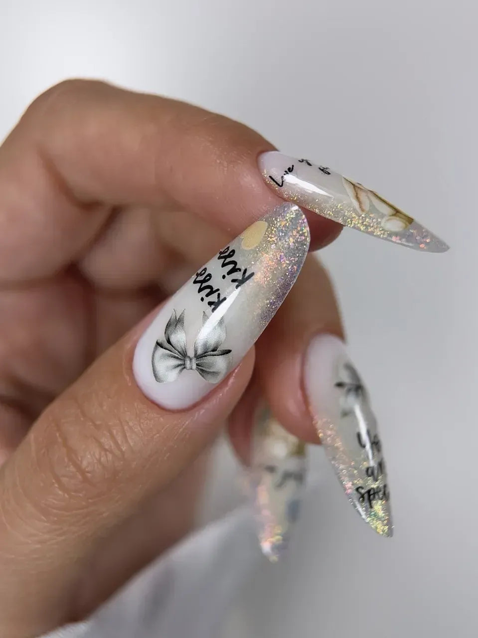 Nail slider decals on any background 281