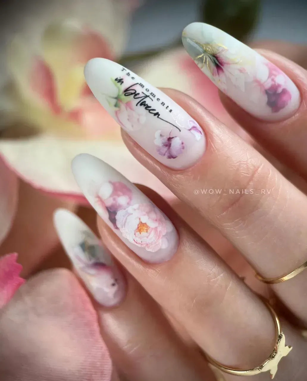 Foil Nail slider decals on any background 145