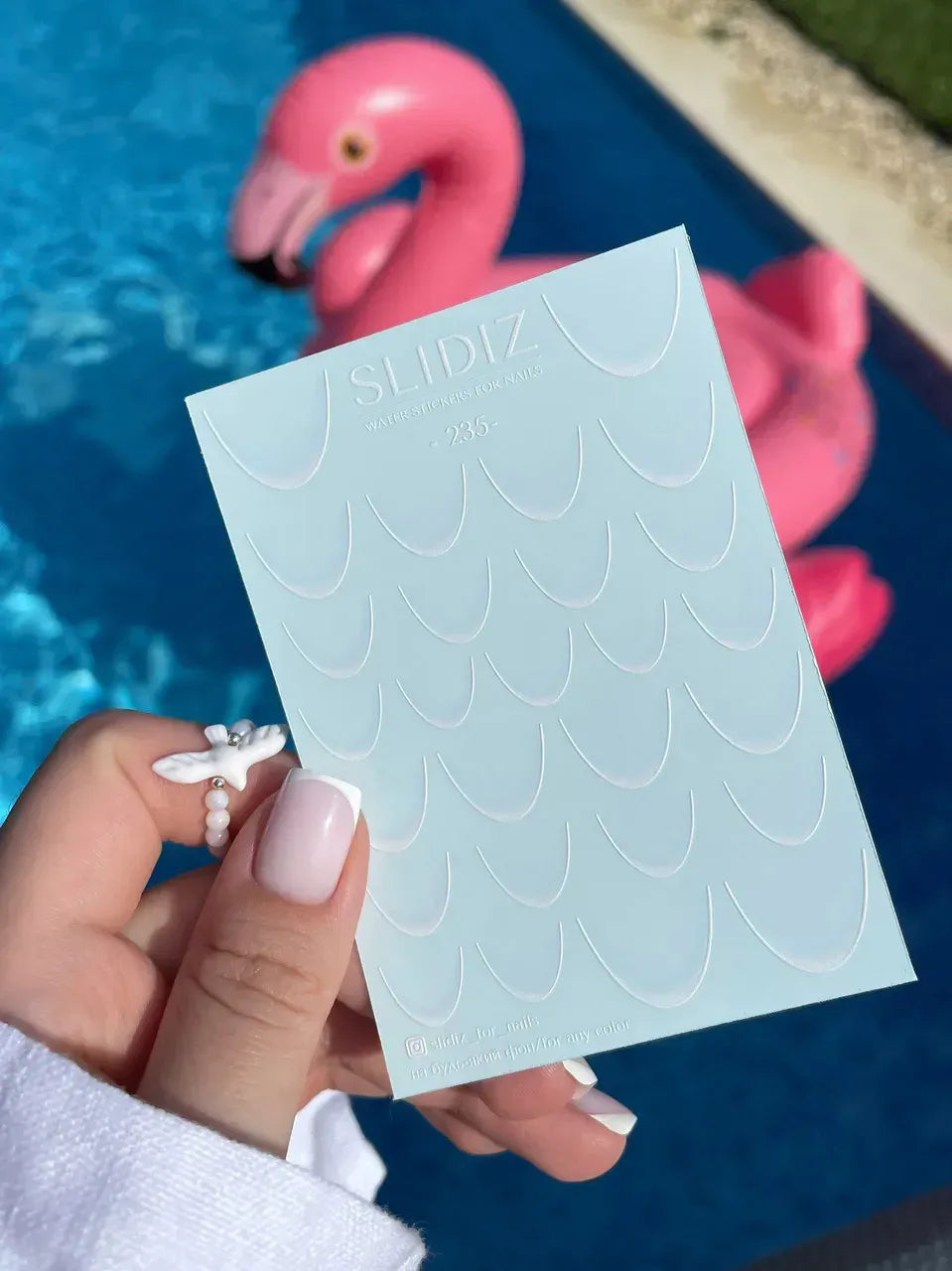 Nail slider decals on any background 235