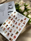 Nail slider decals on any background 165