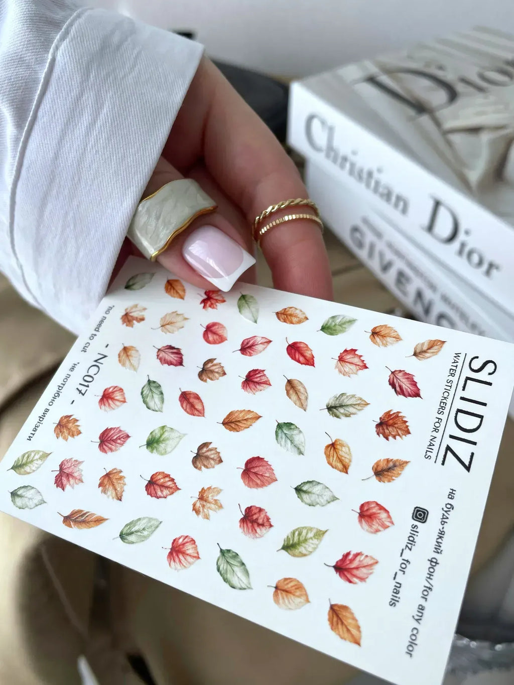 Nail slider decals with no excess film NC017