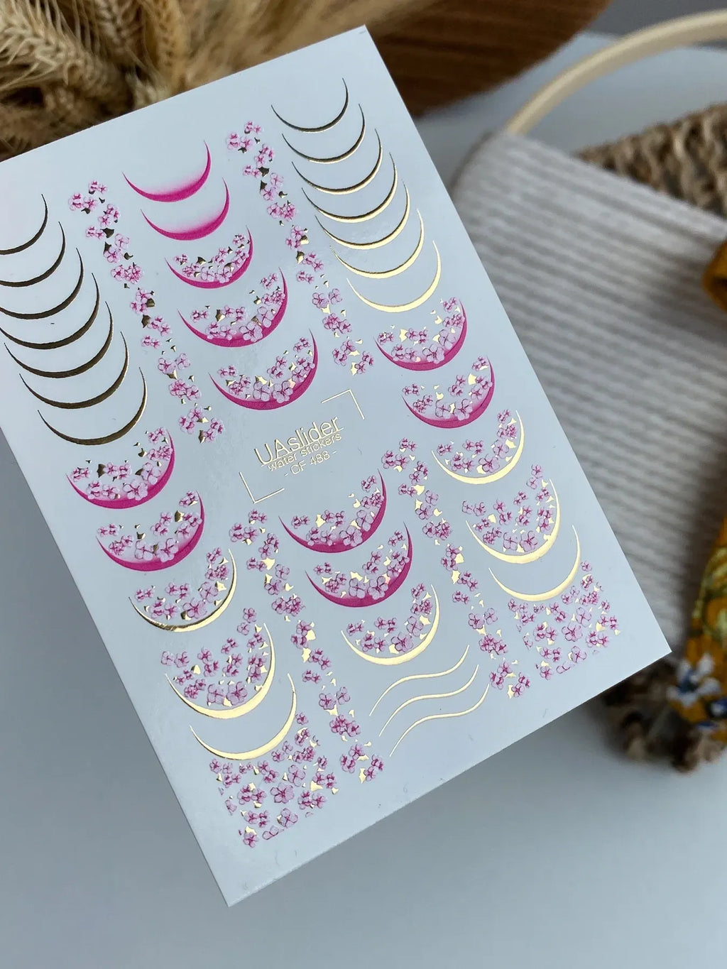 Foil Nail slider decals on any background CF_488