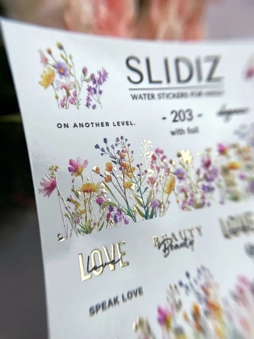 Foil Nail slider decals on any background 203