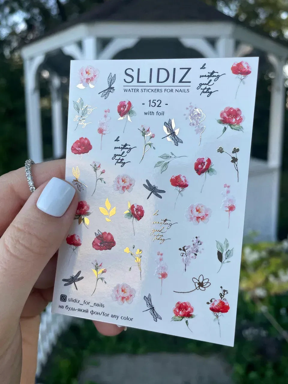 Foil Nail slider decals on any background 152