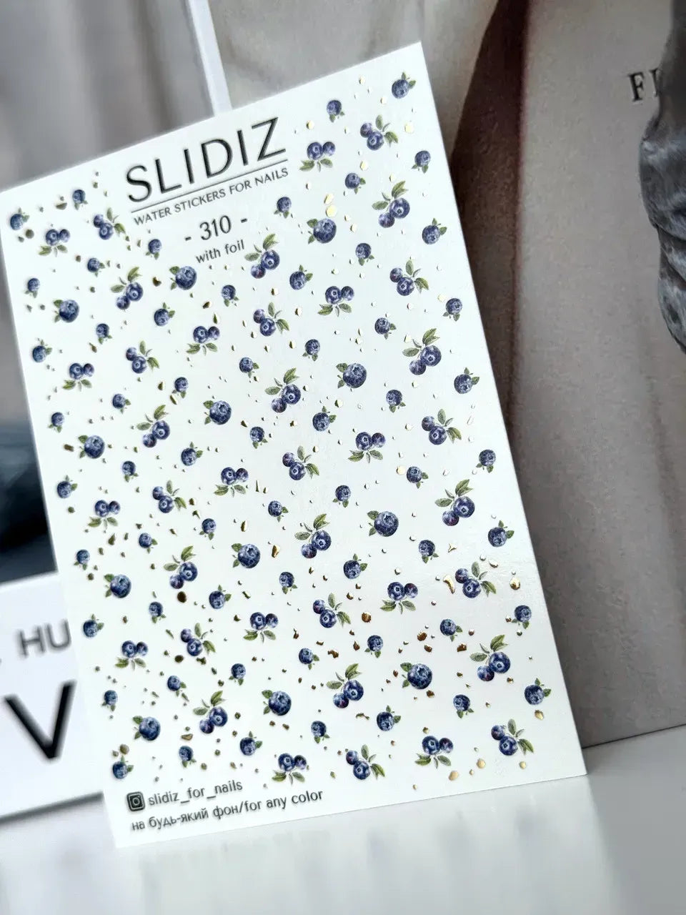Foil Nail slider decals on any background 310