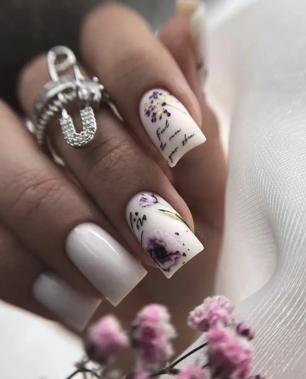Nail slider decals on any background 134