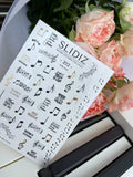 Foil Nail slider decals on any background 202