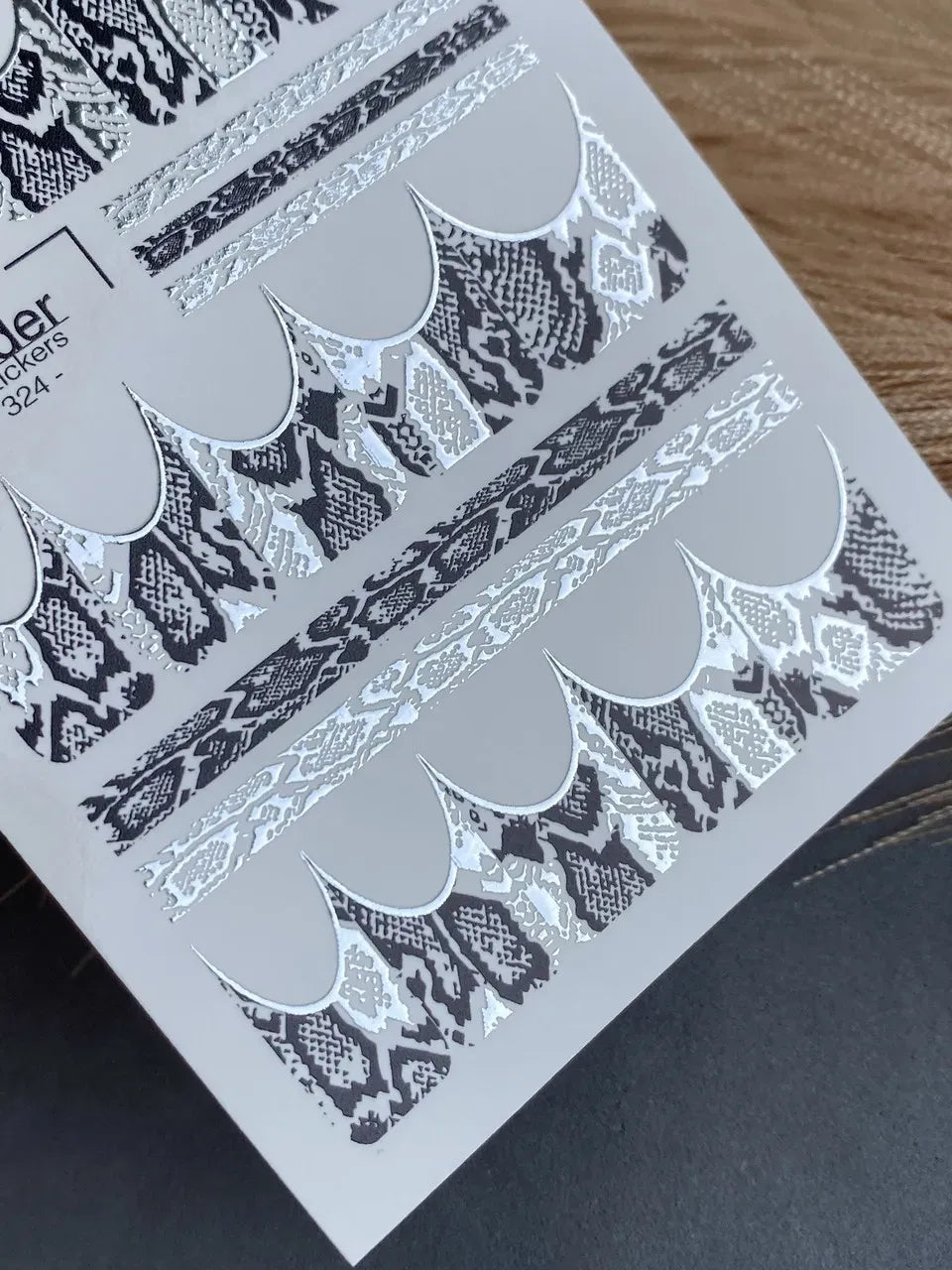Foil Nail slider decals on any background CF_324