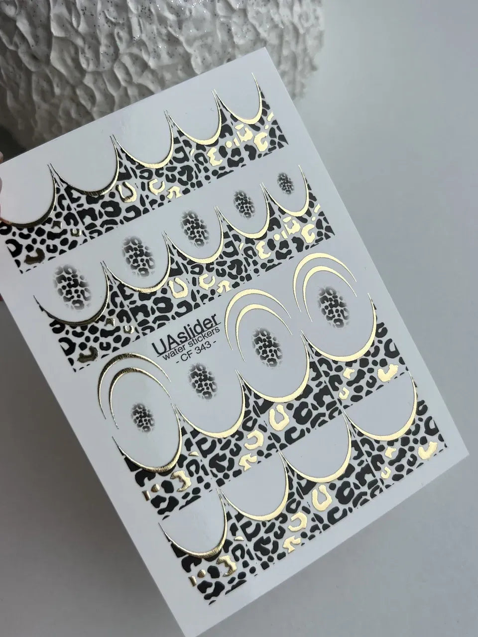Foil Nail slider decals on any background CF_343