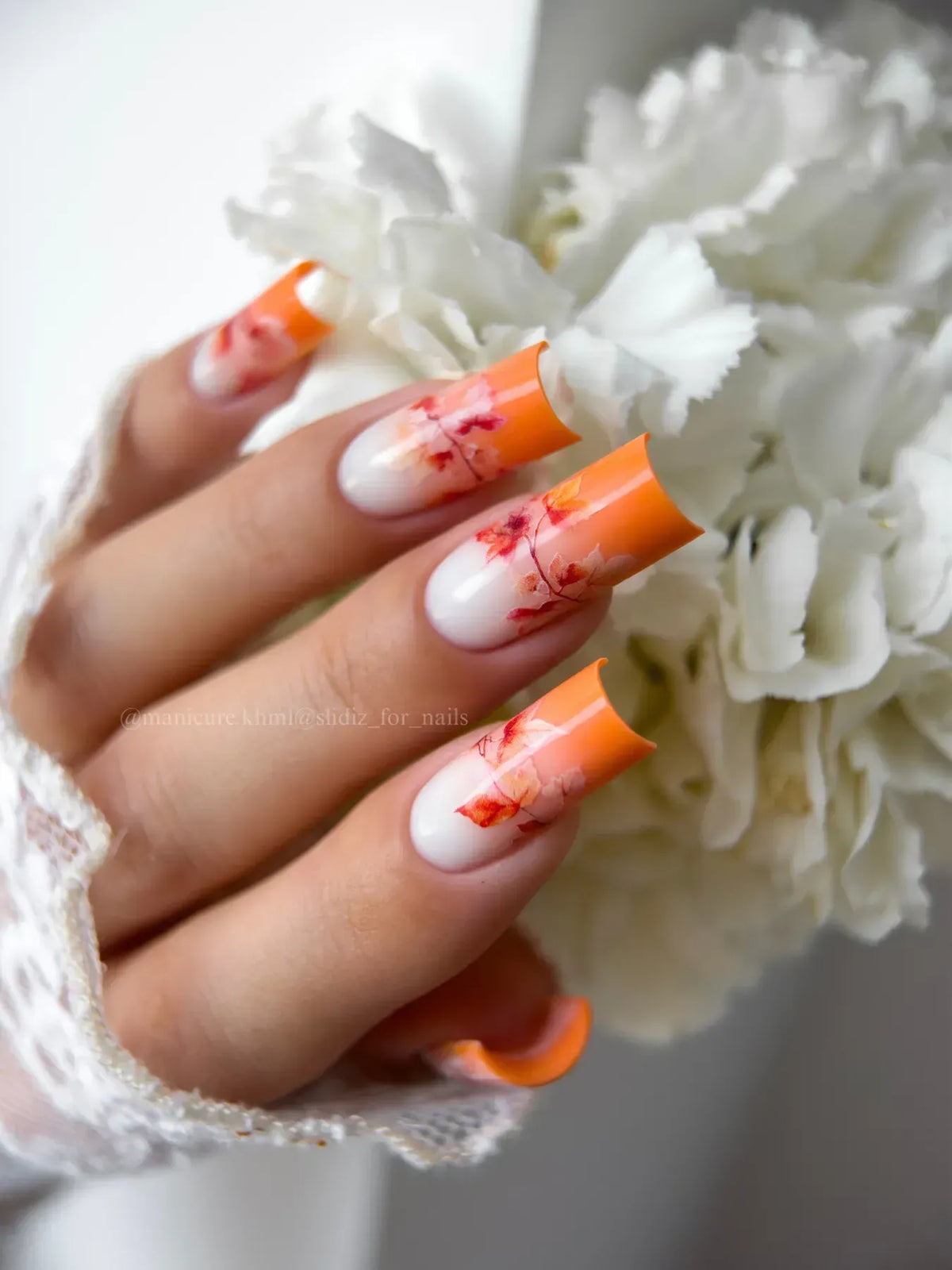 Nail slider decals on any background 333