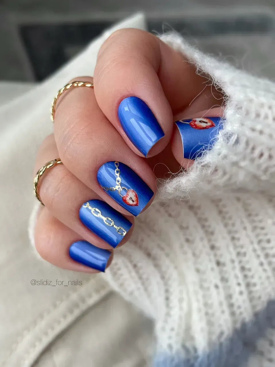 Foil Nail slider decals on any background 182