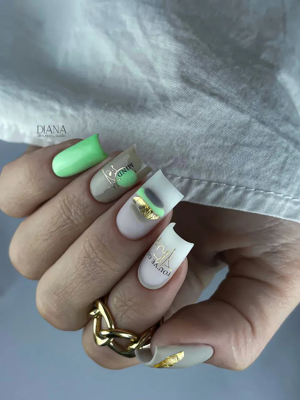 Foil Nail slider decals on any background 138