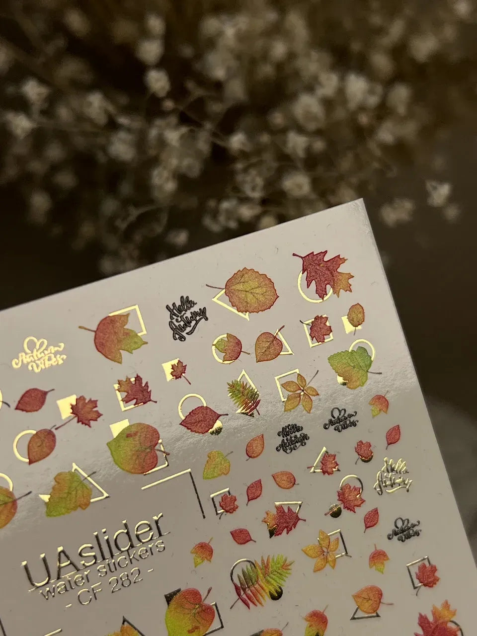 Foil Nail slider decals on any background CF_282
