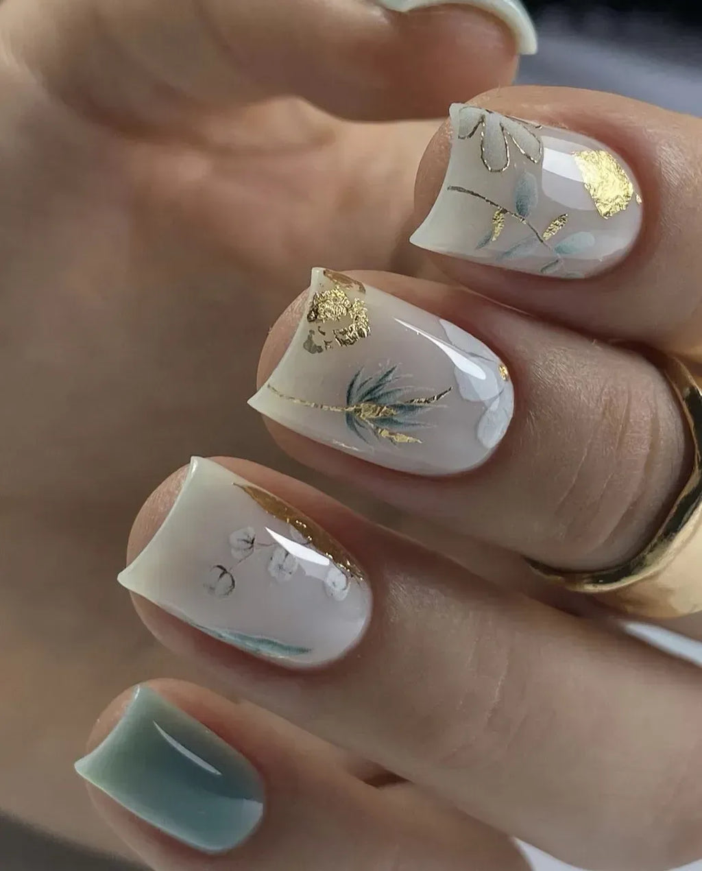 Foil Nail slider decals on any background 102