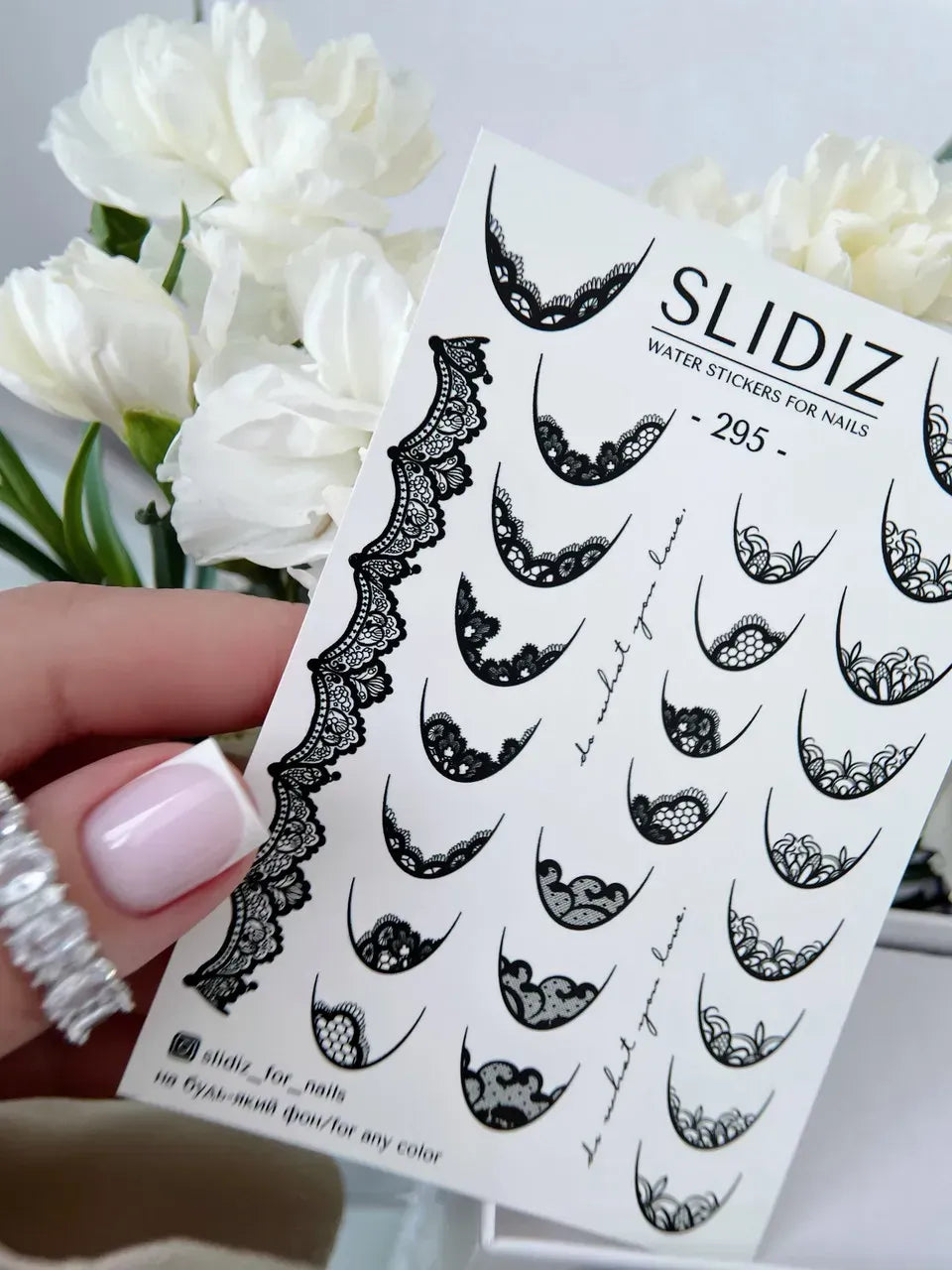 Nail slider decals on any background 295