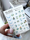 Nail slider decals with no excess film NC001
