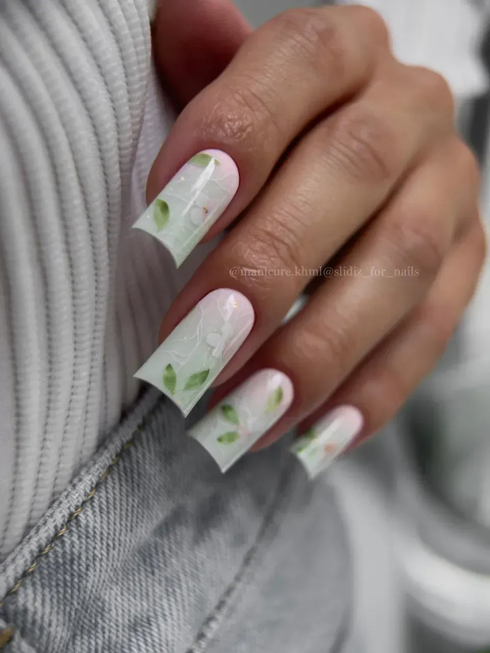 Nail slider decals on any background 298