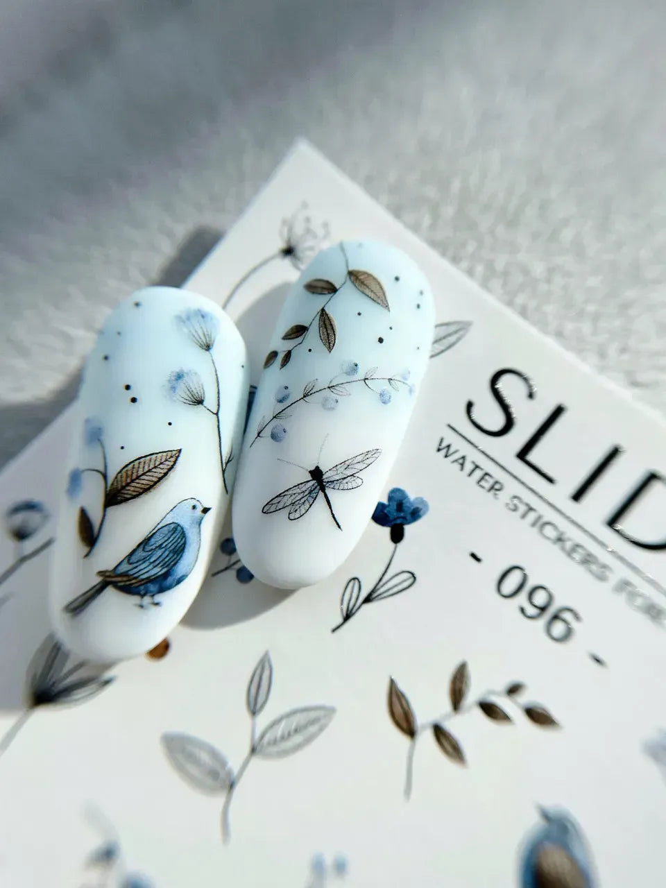 Nail slider decals on any background 096