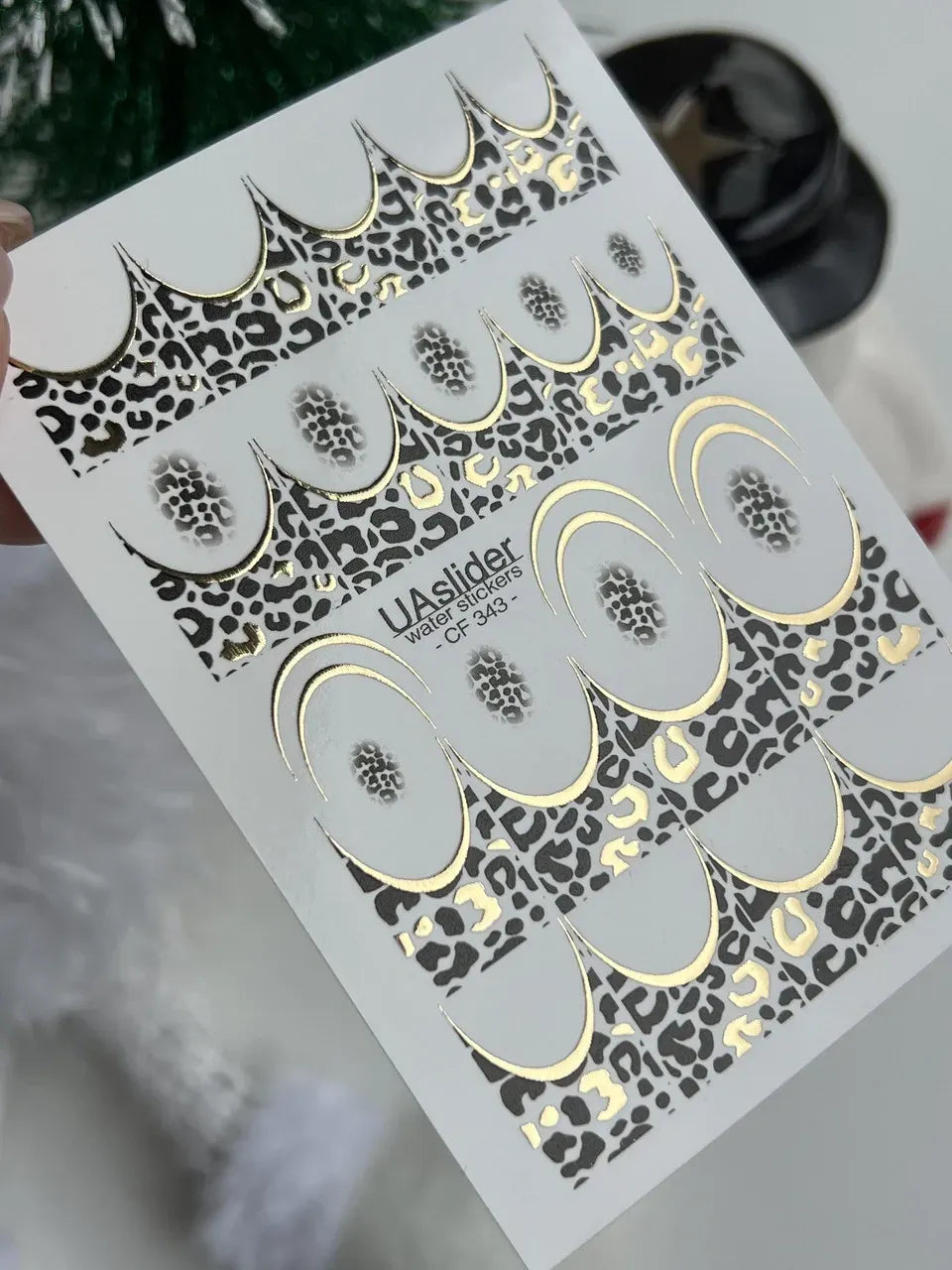 Foil Nail slider decals on any background CF_343