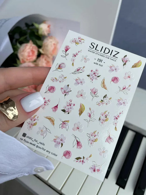 Foil Nail slider decals on any background 191