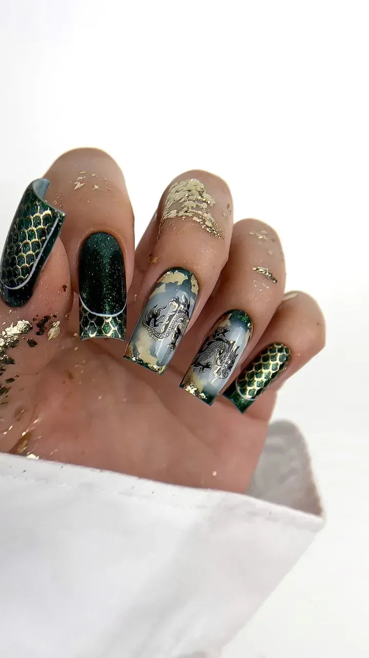 Foil Nail slider decals on any background 178