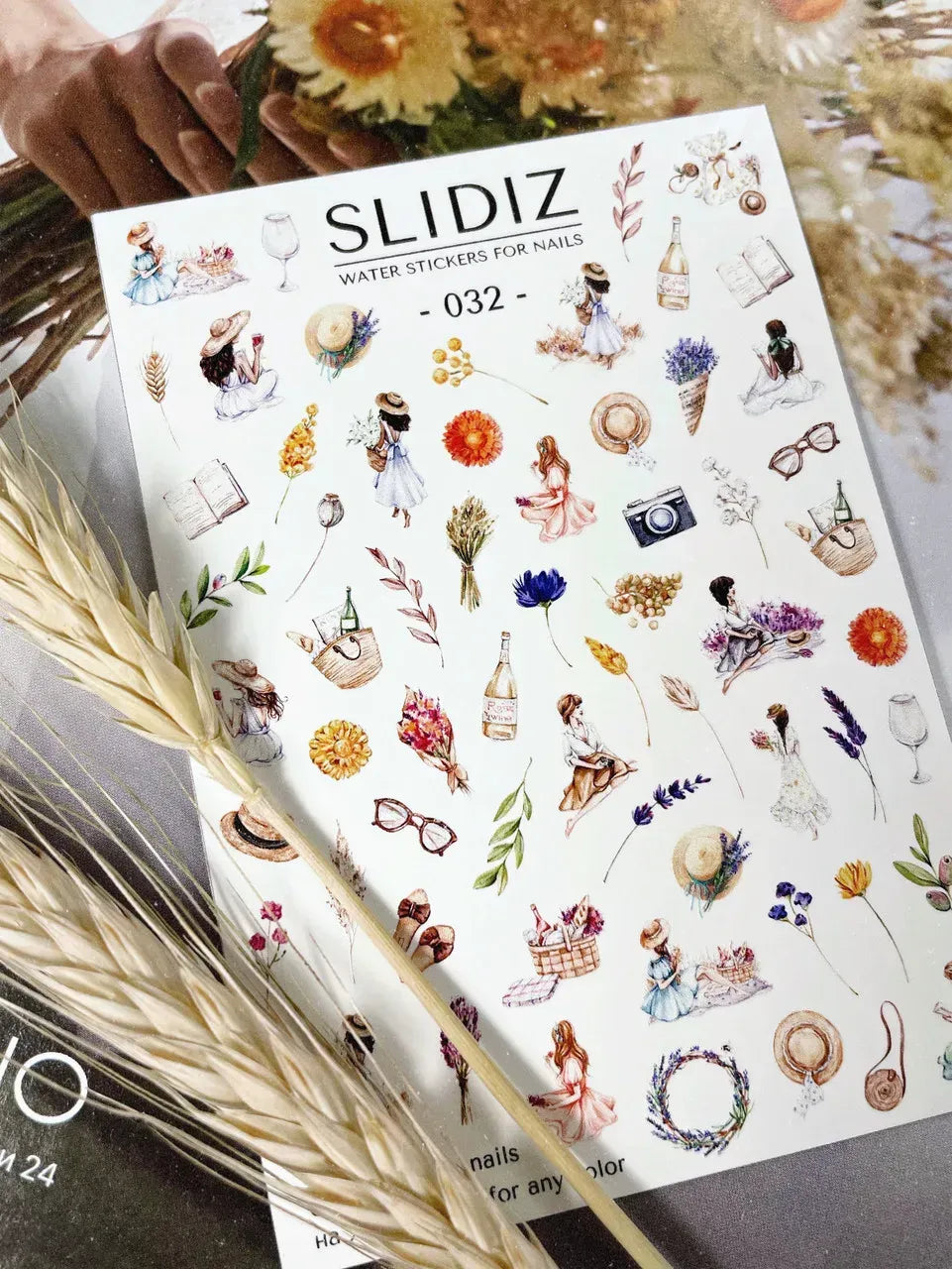Nail slider decals on any background 032