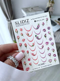 Nail slider decals with no excess film NC008