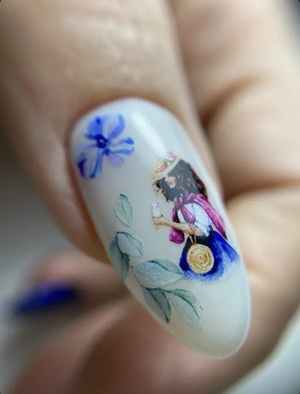 Nail slider decals on any background 036