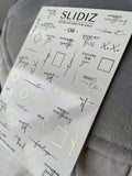 Foil Nail slider decals on any background 138