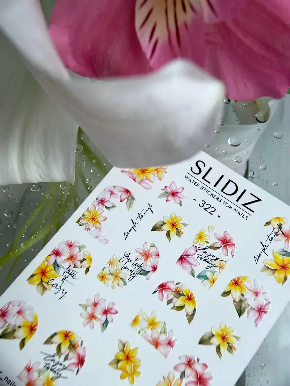 Nail slider decals on any background 322