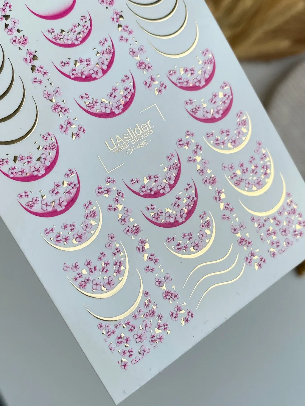 Foil Nail slider decals on any background CF_488