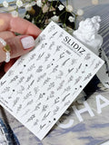 Nail slider decals on any background 061