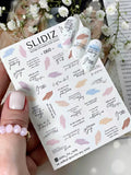 Nail slider decals on any background 060