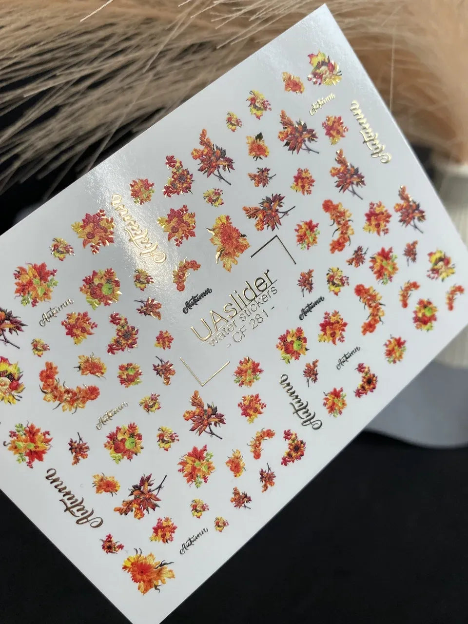 Foil Nail slider decals on any background CF_281