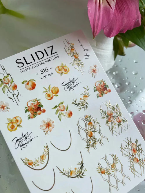 Foil Nail slider decals on any background 316