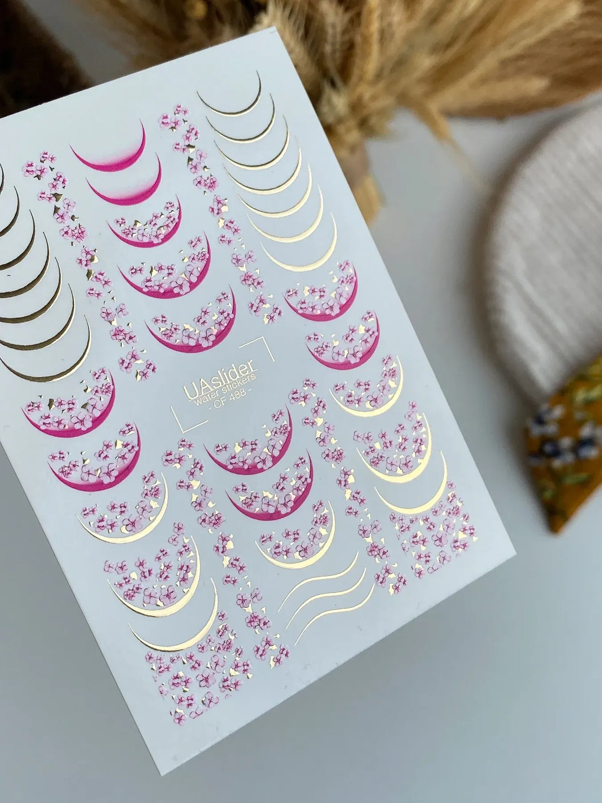 Foil Nail slider decals on any background CF_488
