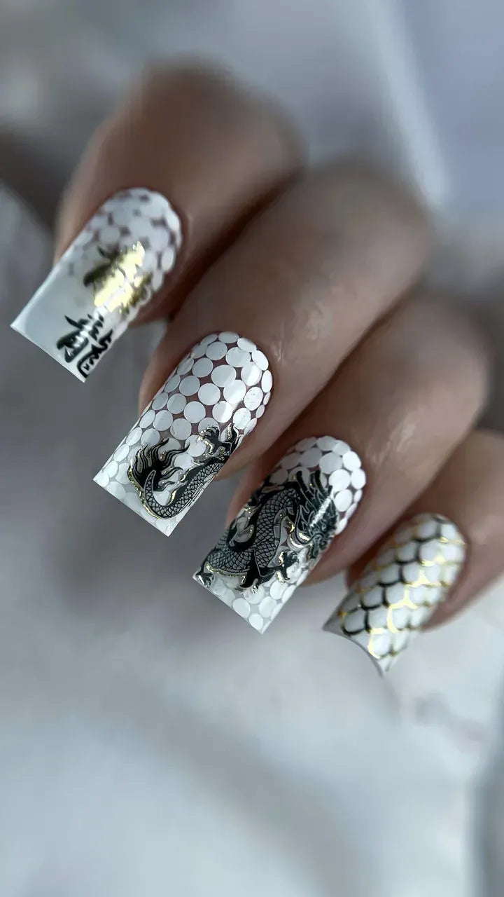 Foil Nail slider decals on any background 178