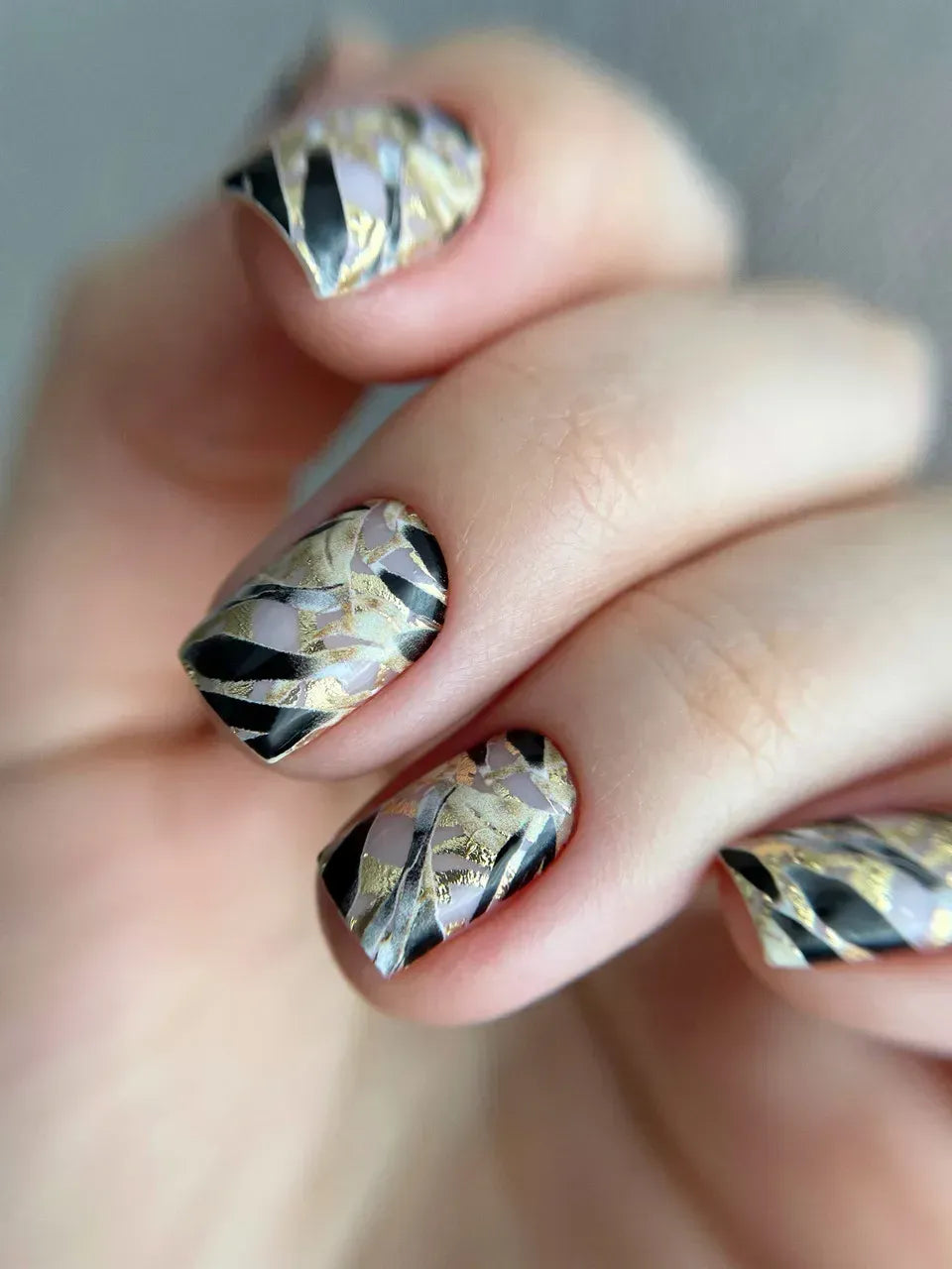 Foil Nail slider decals on any background 146