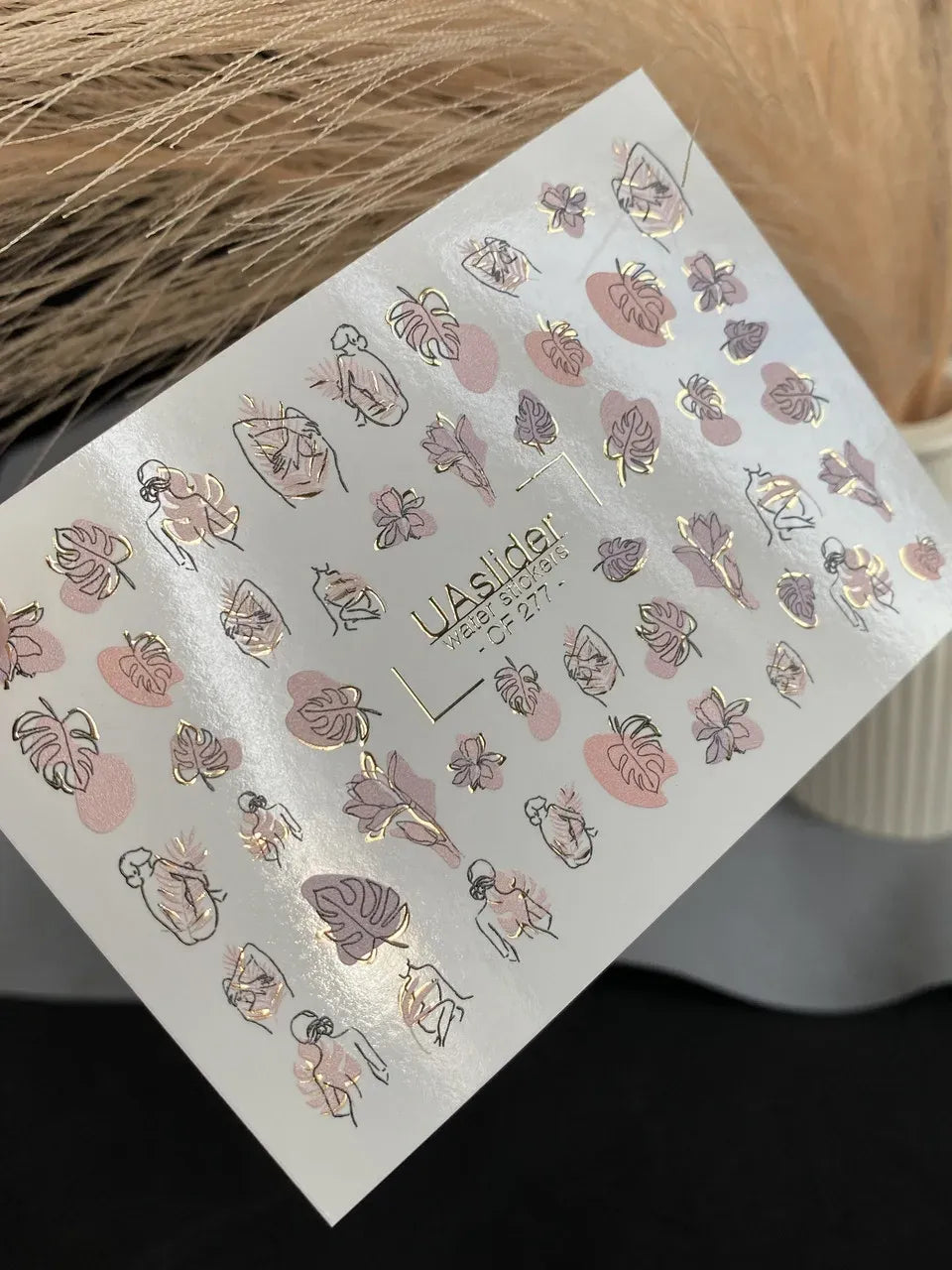 Foil Nail slider decals on any background CF_277