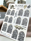 Foil Nail slider decals on any background 263