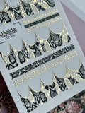 Foil Nail slider decals on any background CF_319