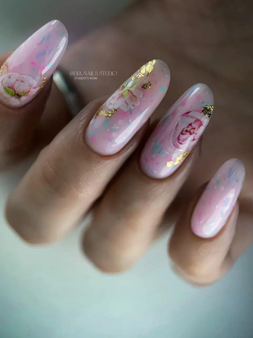 Foil Nail slider decals on any background 144