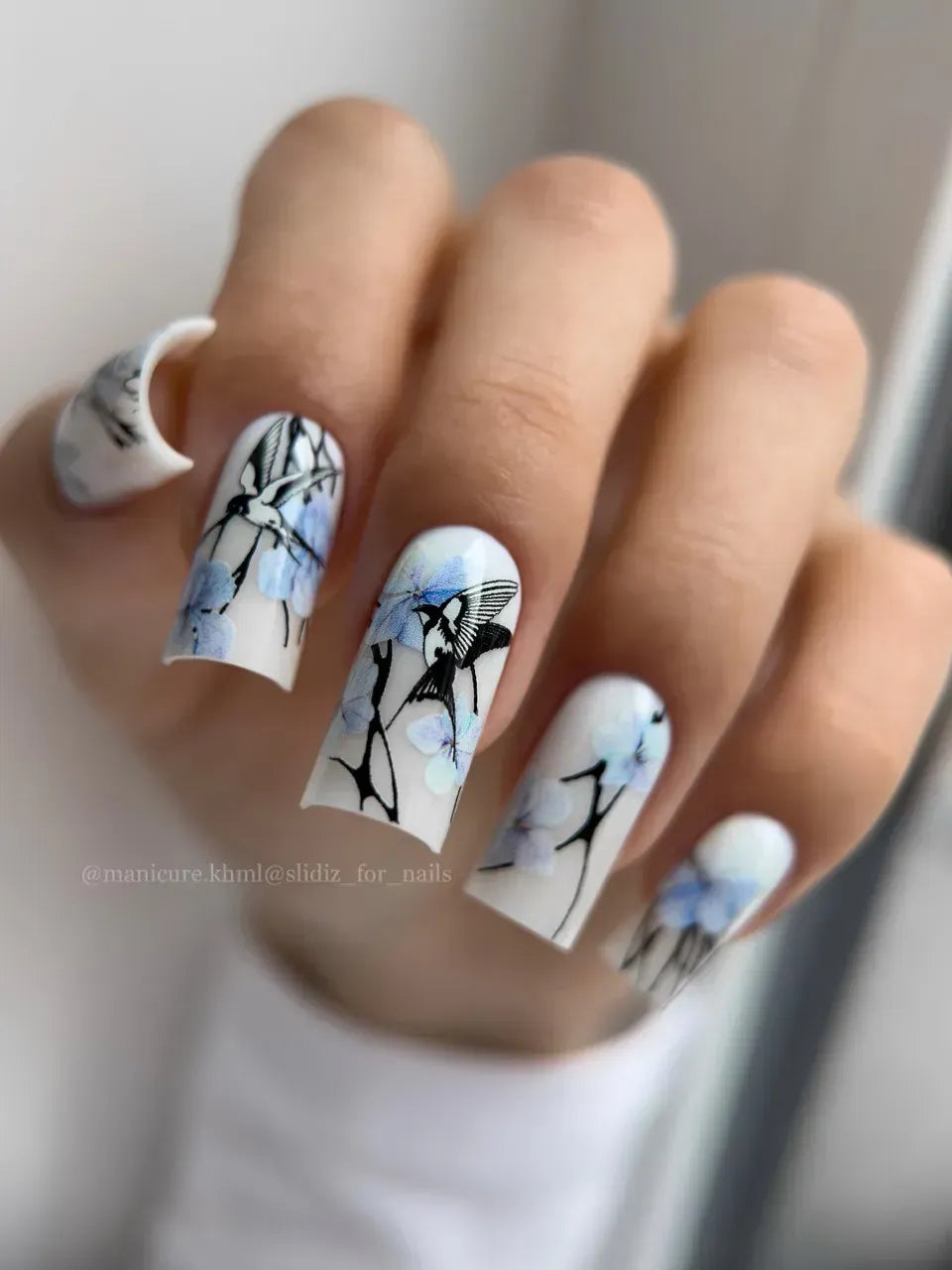 Nail slider decals on any background 307