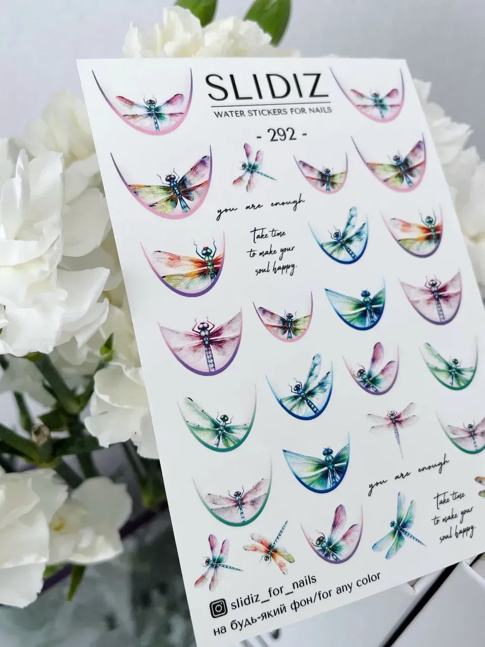 Nail slider decals on any background 292