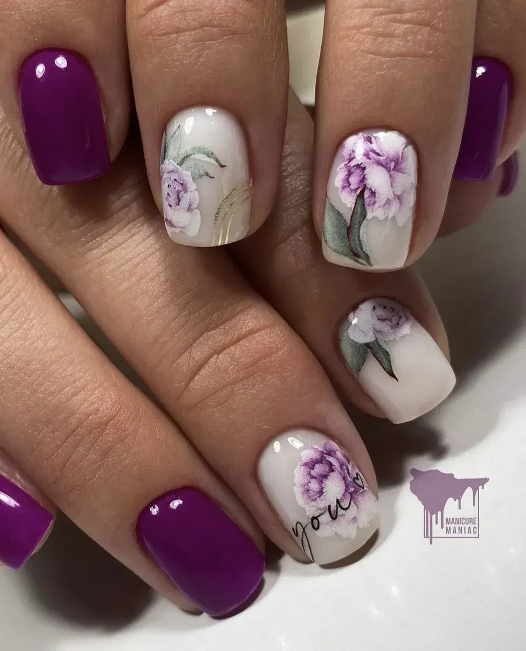Foil Nail slider decals on any background 106
